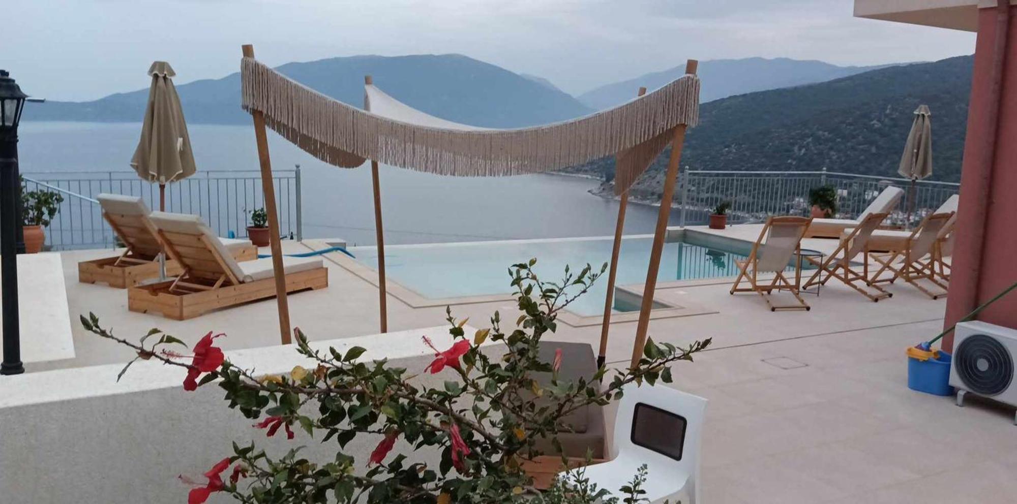 Augustela Villa Seaview Vacation Villa Agia Efimia Exteriör bild
